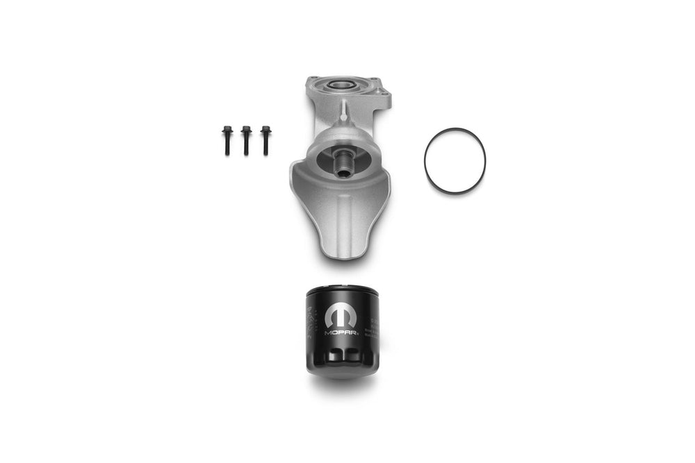 Kits adaptadores de filtro de aceite Mopar Performance de 45 grados 77072447